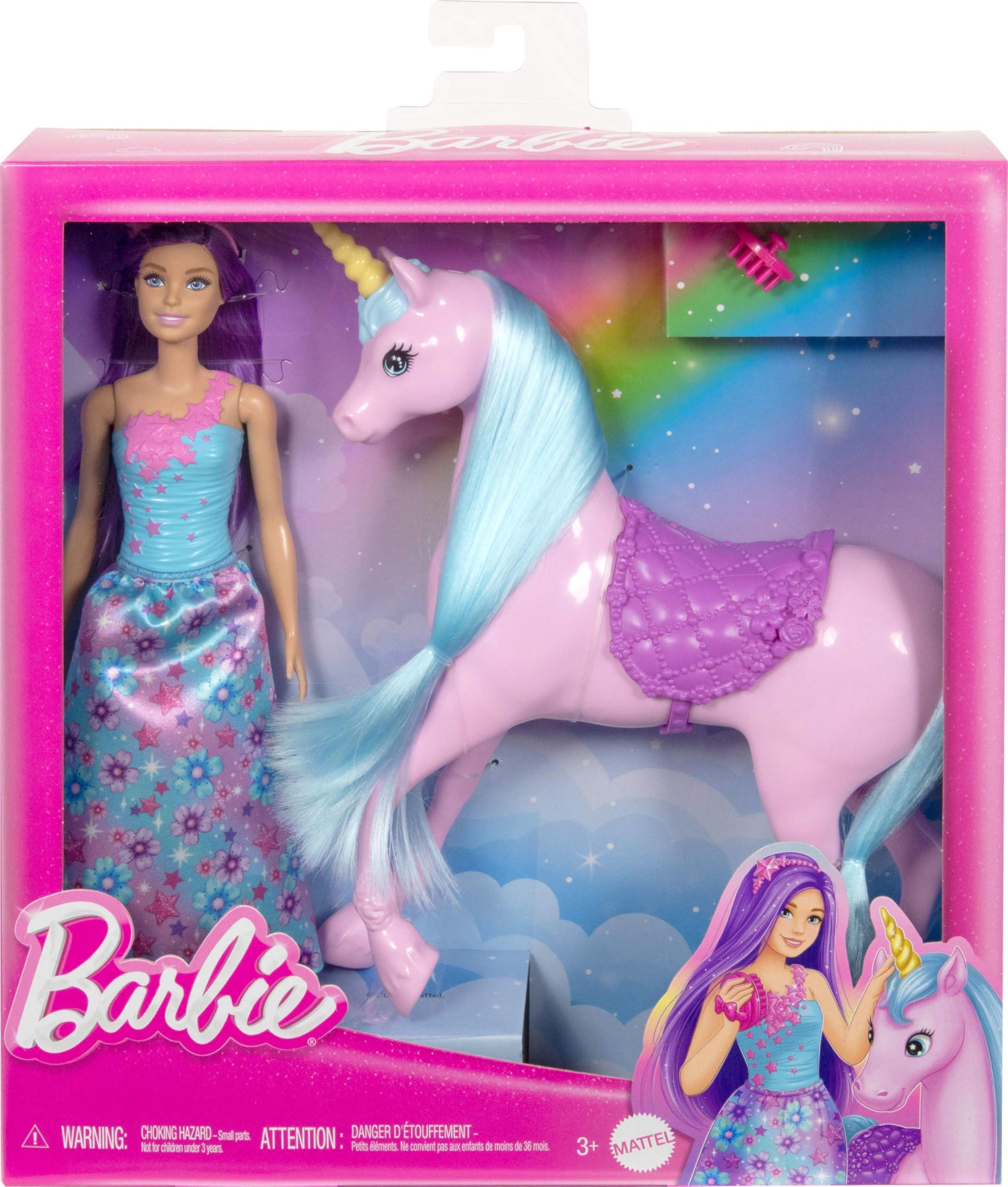 Barbie fantasy playset storage case for easy cleanup after play.