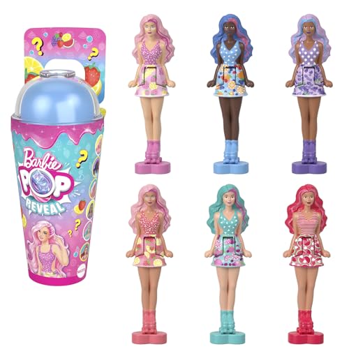 Barbie Pop Reveal unboxing moment showing the mystery doll and surprises.