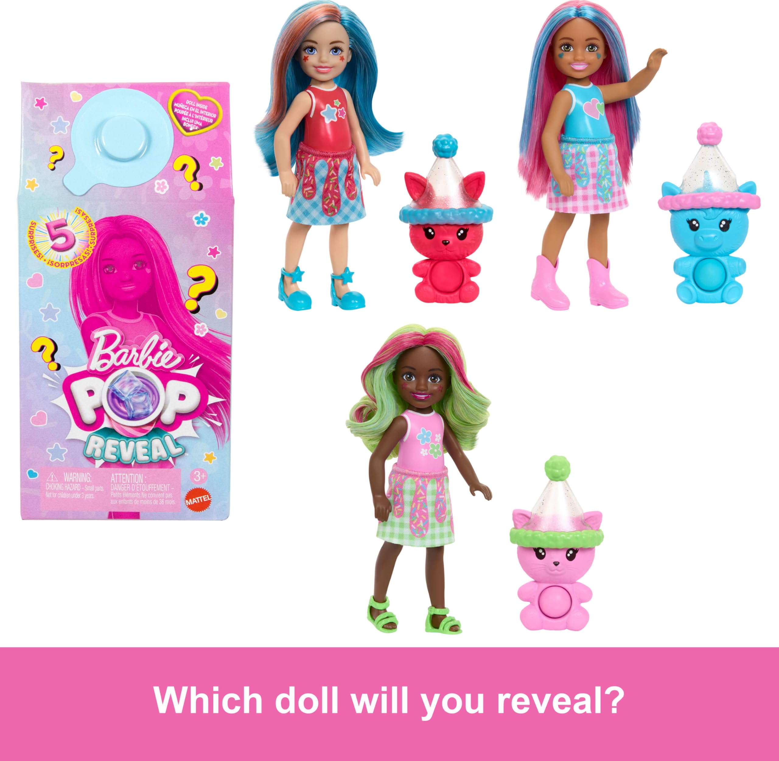 Barbie Pop Reveal ice cube reveals a tiny shoe or boot