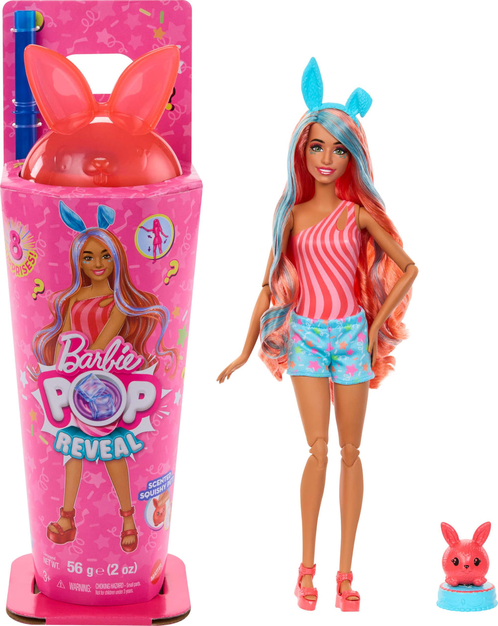 Barbie Pop Reveal Shakes Series doll ready for imaginative play with color-change features.