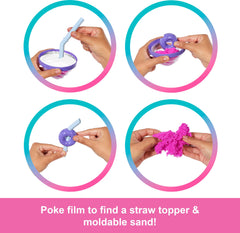 Barbie Pop Reveal ice cubes reveal donut-themed earrings and shoes for mix-and-match looks.