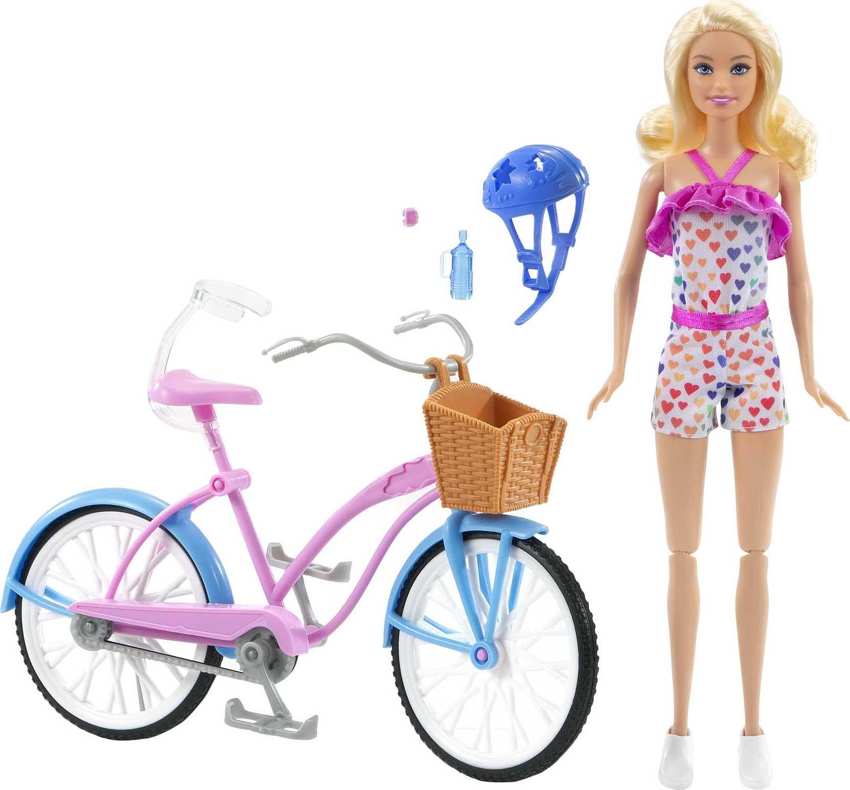 Barbie poseable doll enables flexible riding positions.