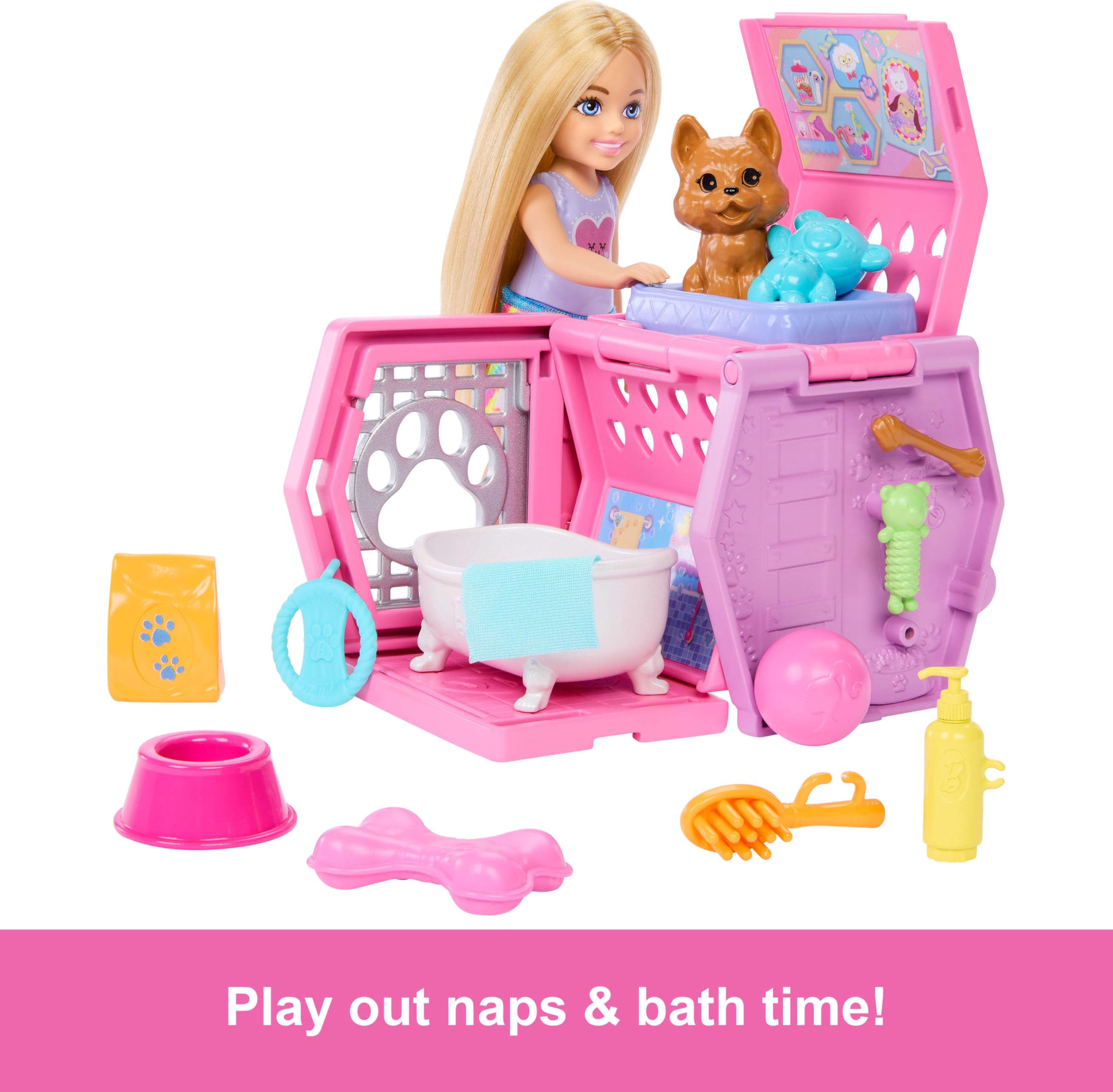 Barbie puppy toys and treats set to reward pretend pets.