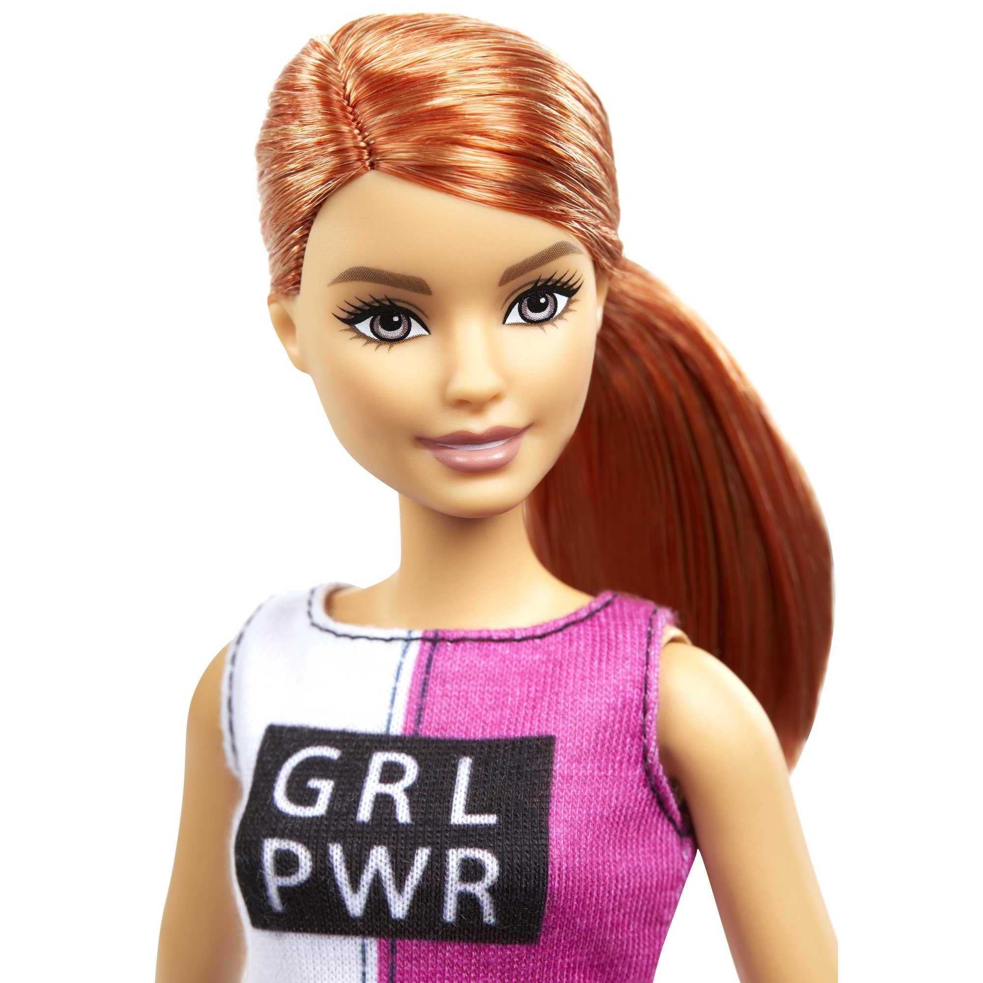 Barbie with weights for playful partner training with her puppy