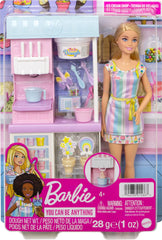 Barbie cash register for pretend checkout and learning shopping basics.