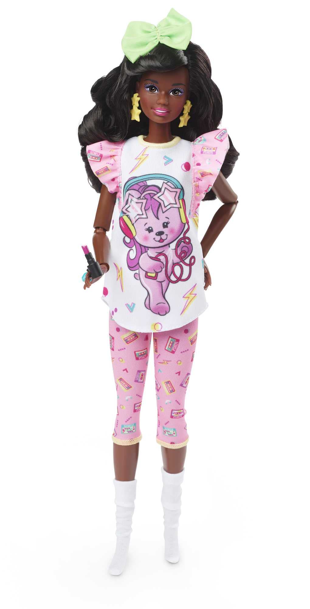 Barbie Rewind doll with curly black hair ready for display and imaginative play