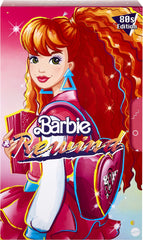 Barbie Rewind Doll VHS packaging and stand, collectible presentation highlight.