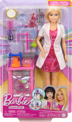 Barbie Scientist doll with accessories to expand storytelling and experiments