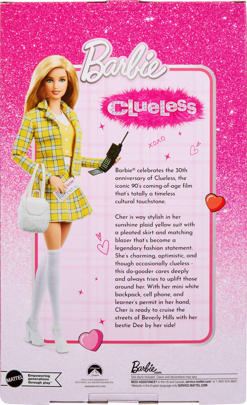 Barbie Signature Cher learner's permit detail supports narrative play.