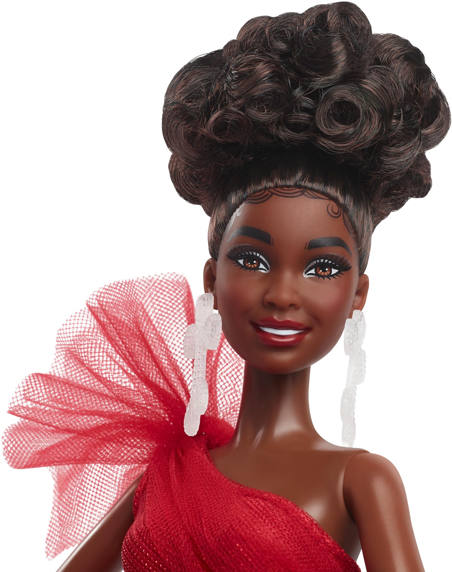 Barbie Signature doll wearing a full plaid ballgown skirt for collectible styling