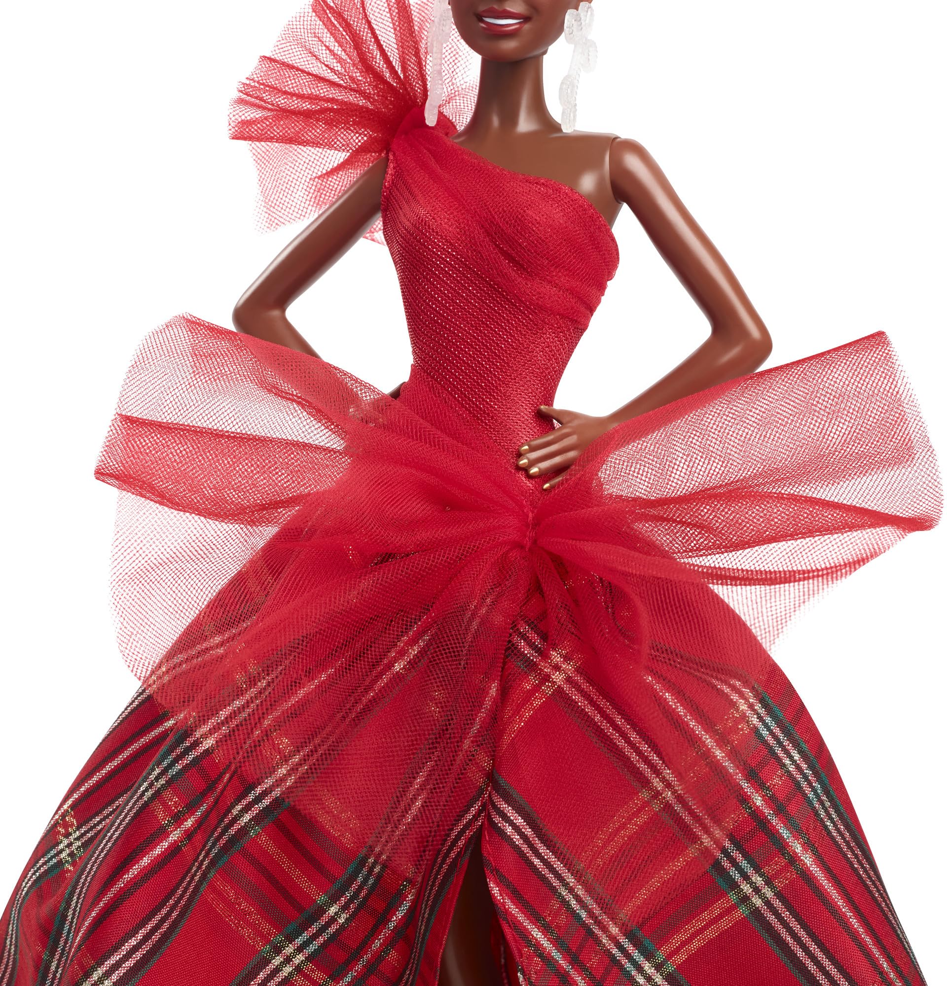 Barbie Signature doll with silver earrings for holiday sparkle