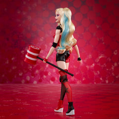 Barbie Signature Harley Quinn closeup highlighting mischievous smile and high-detail features