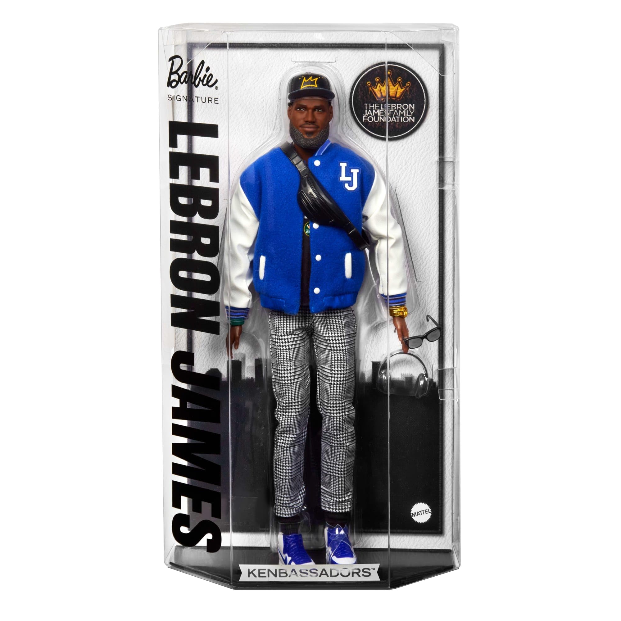 Barbie Signature Kenbassadors LeBron James doll with We Are Family tee for mission-inspired styling