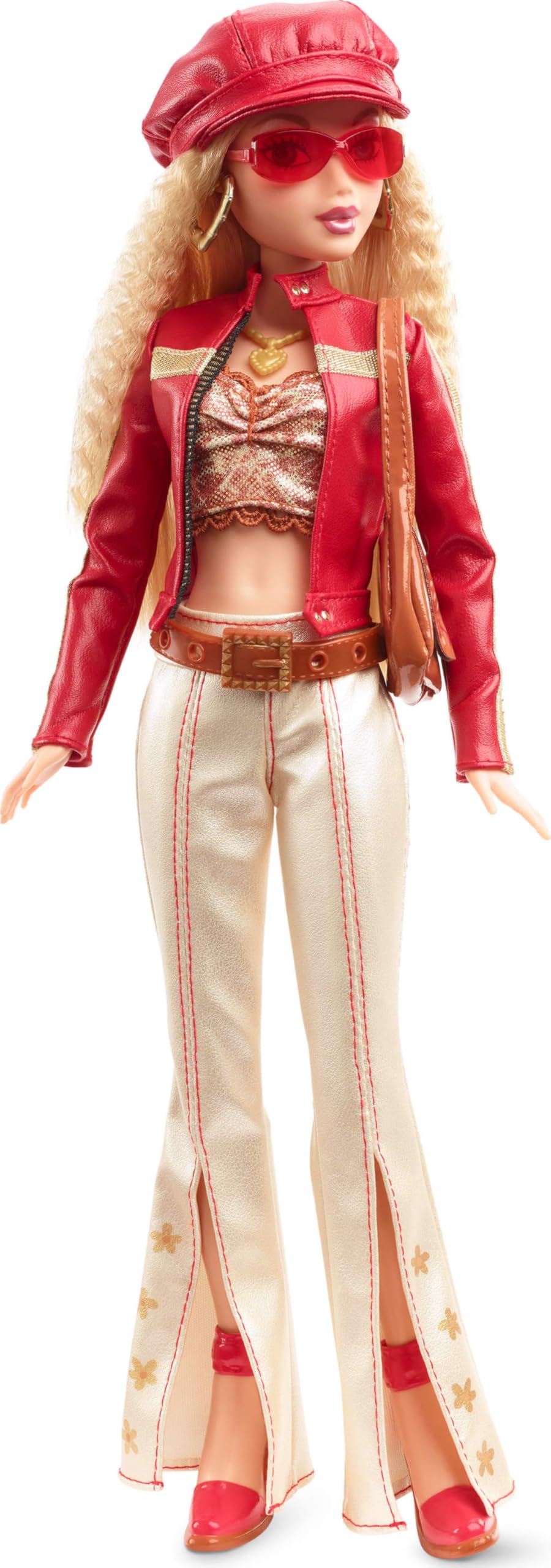 Barbie Signature My Scene doll wearing flare pants offers retro flair for creative play and display.