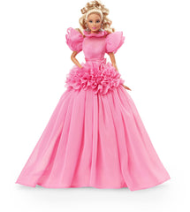Barbie Signature Pink Collection doll with blonde Silkstone body, ideal for display.