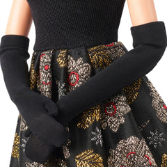 Barbie Rita Moreno doll opera-length gloves highlight vintage Hollywood glamour.