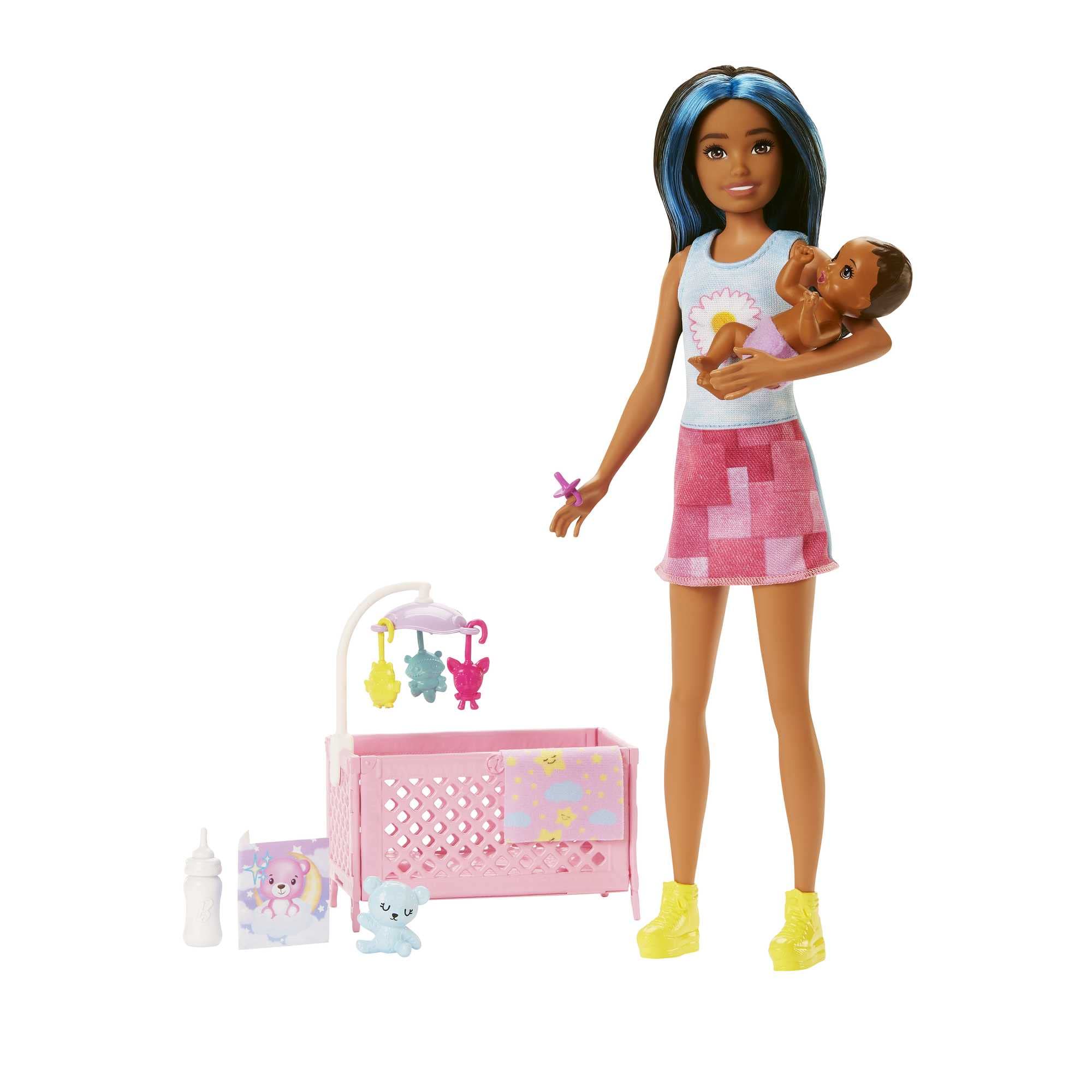 Barbie Skipper Babysitters Inc. crib playset doll ready for imaginative caregiving