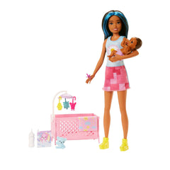 Barbie Skipper Babysitters Inc. crib playset doll ready for imaginative caregiving
