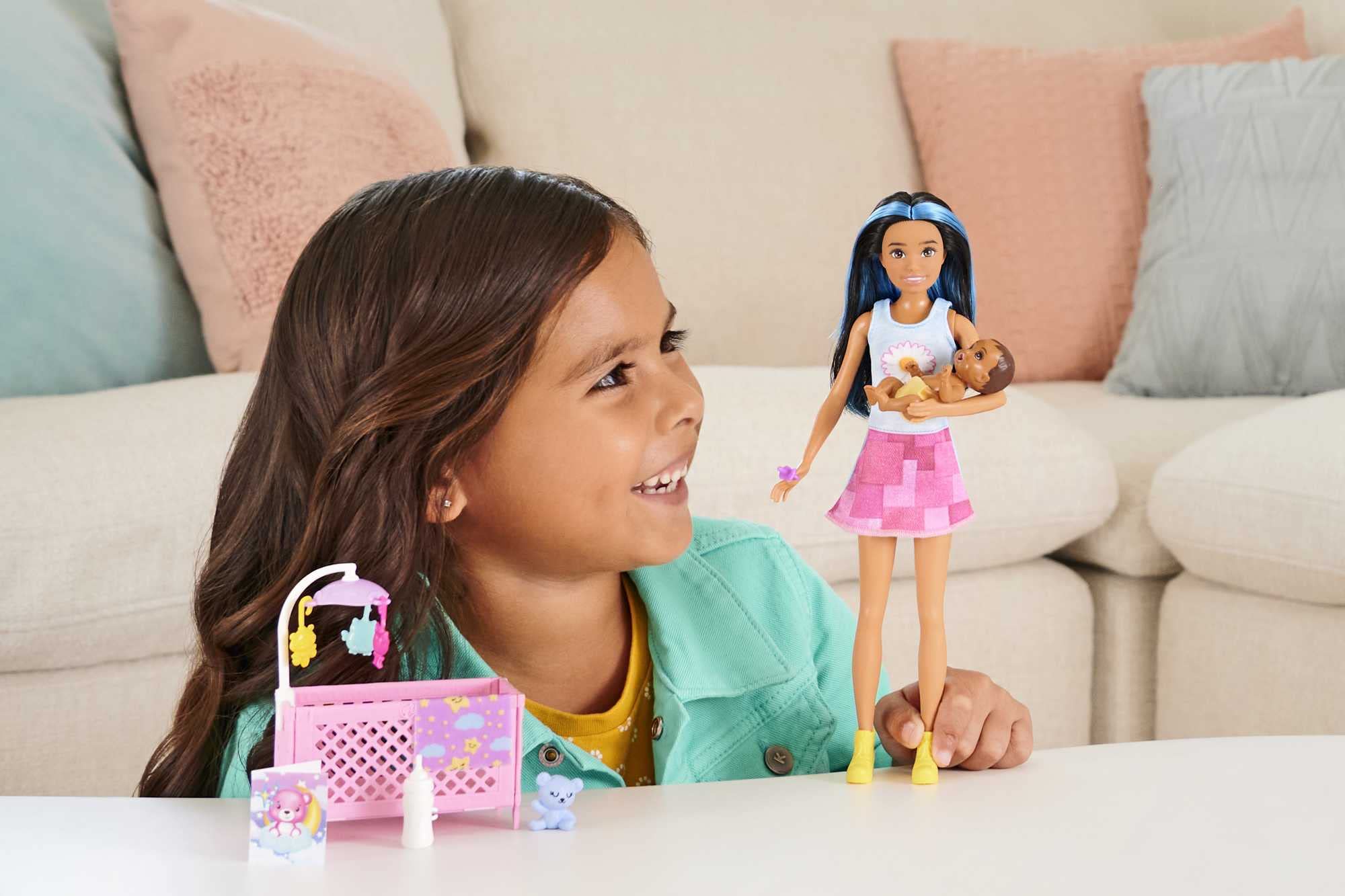 Barbie Skipper Babysitters Inc. sleepy-eyes baby doll for bedtime roleplay
