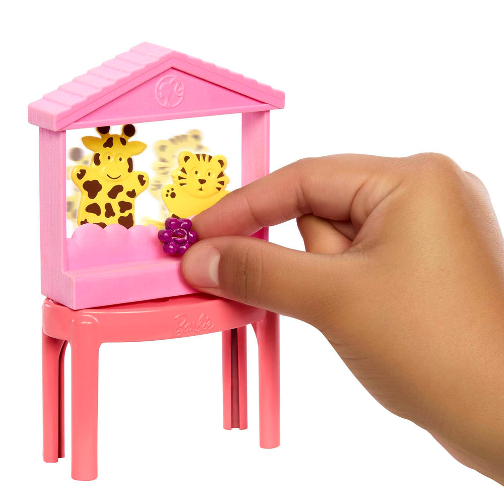 Barbie Skipper tea party table and chairs — encourages social pretend play.