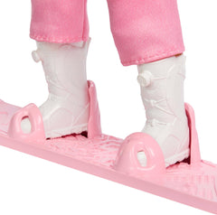 Barbie Careers Snowboarder color-change snowboard showing interactive play.