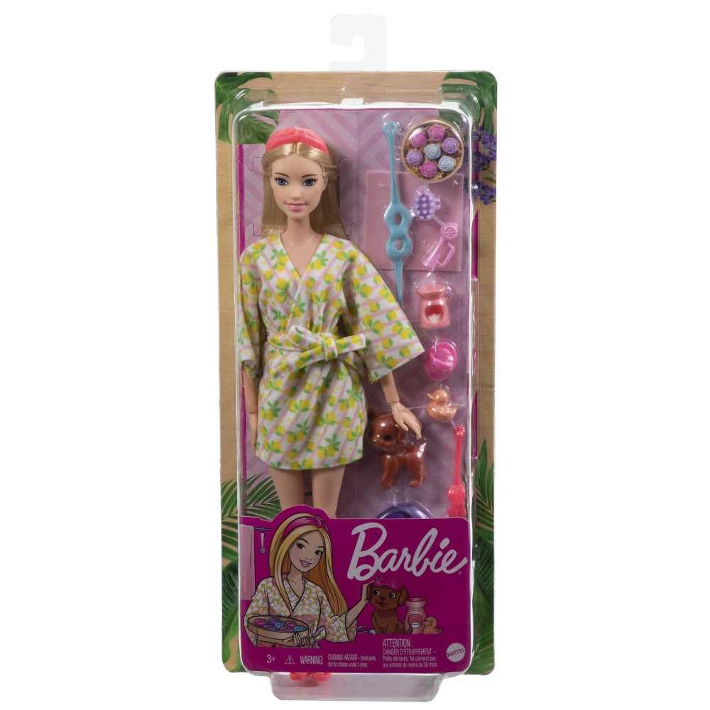 Barbie spa accessories set supports engaging role-play and sensory storytelling.