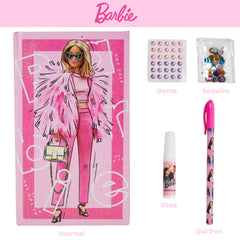 Innovative Designs Barbie Sparkle Journal Set inside pages invite creative journaling