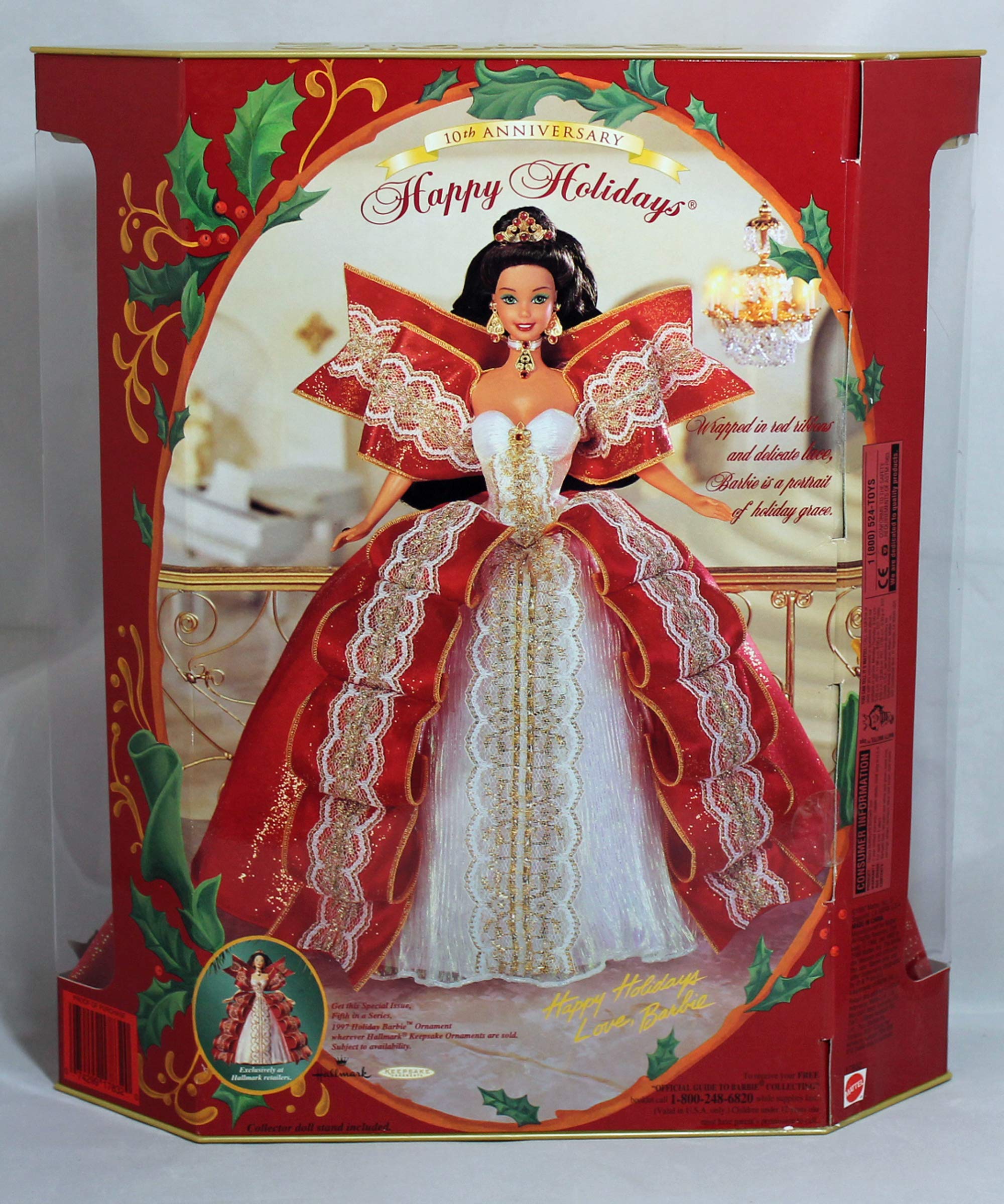 Barbie special edition gown glitter, festive sparkle for display and gifting.