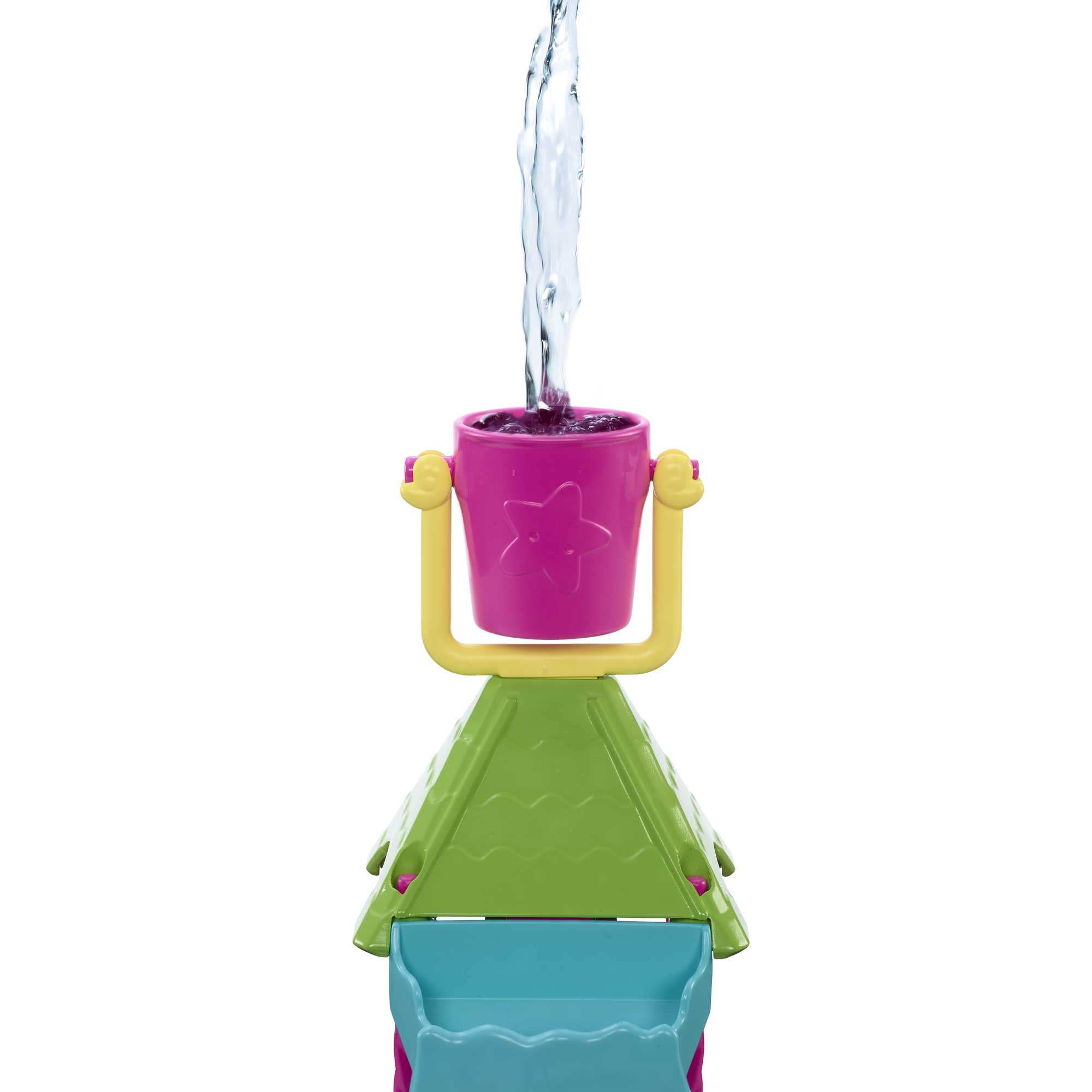 Barbie sprinkler puppy sprays water for interactive splash play