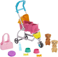 Barbie Stroll 'n Play Pups bowls and bones for feeding.