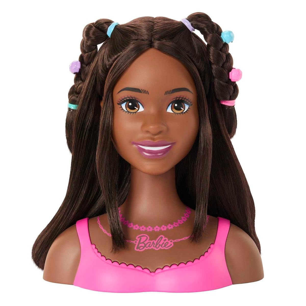 Barbie Styling Head with zigzag barrettes sparks creative color accents.