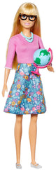 Barbie Teacher Doll dress detail highlighting outfit creativity during pretend lessons.