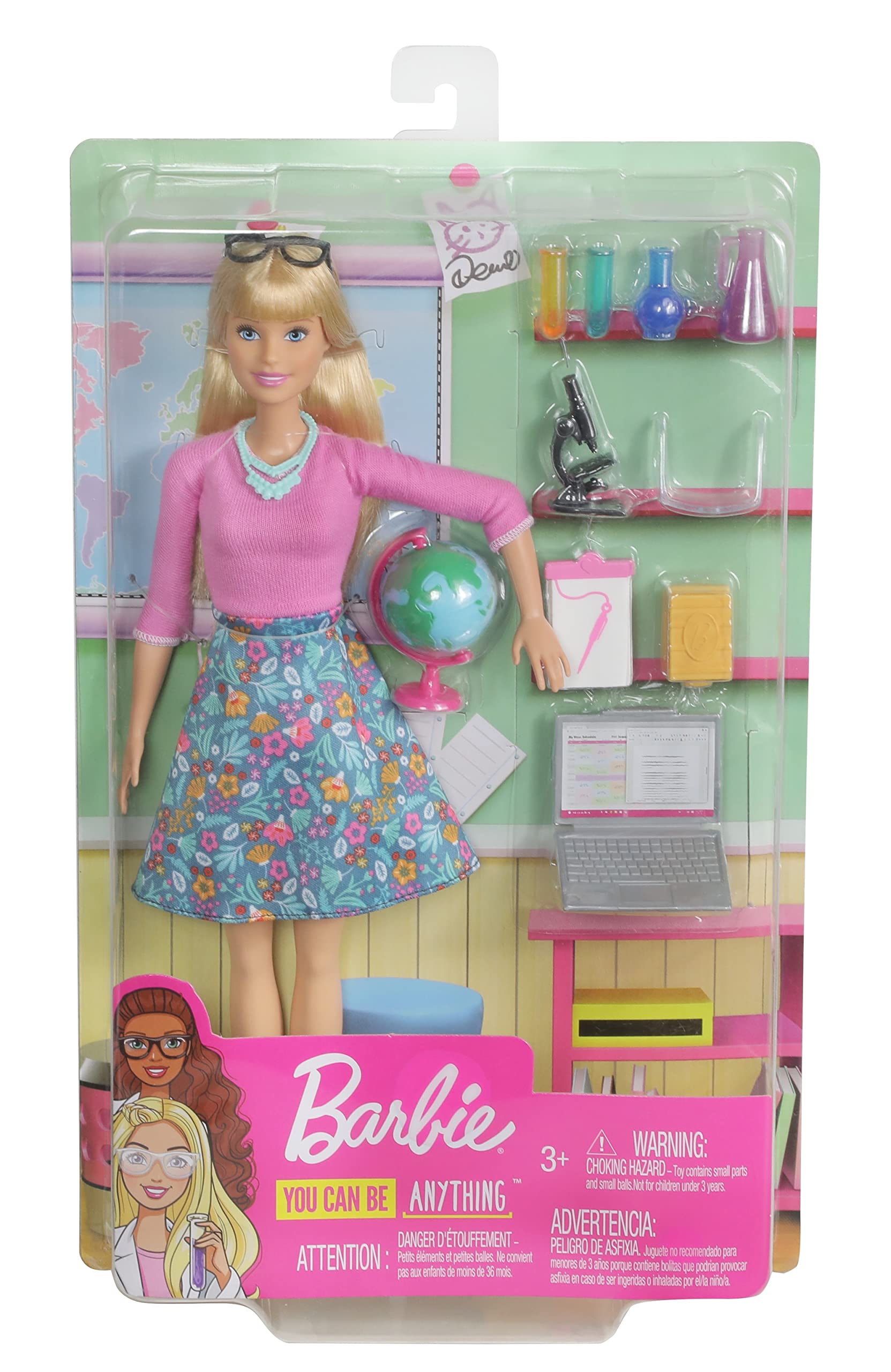 Barbie Teacher Doll playset in action fosters cooperative play and classroom imagination.