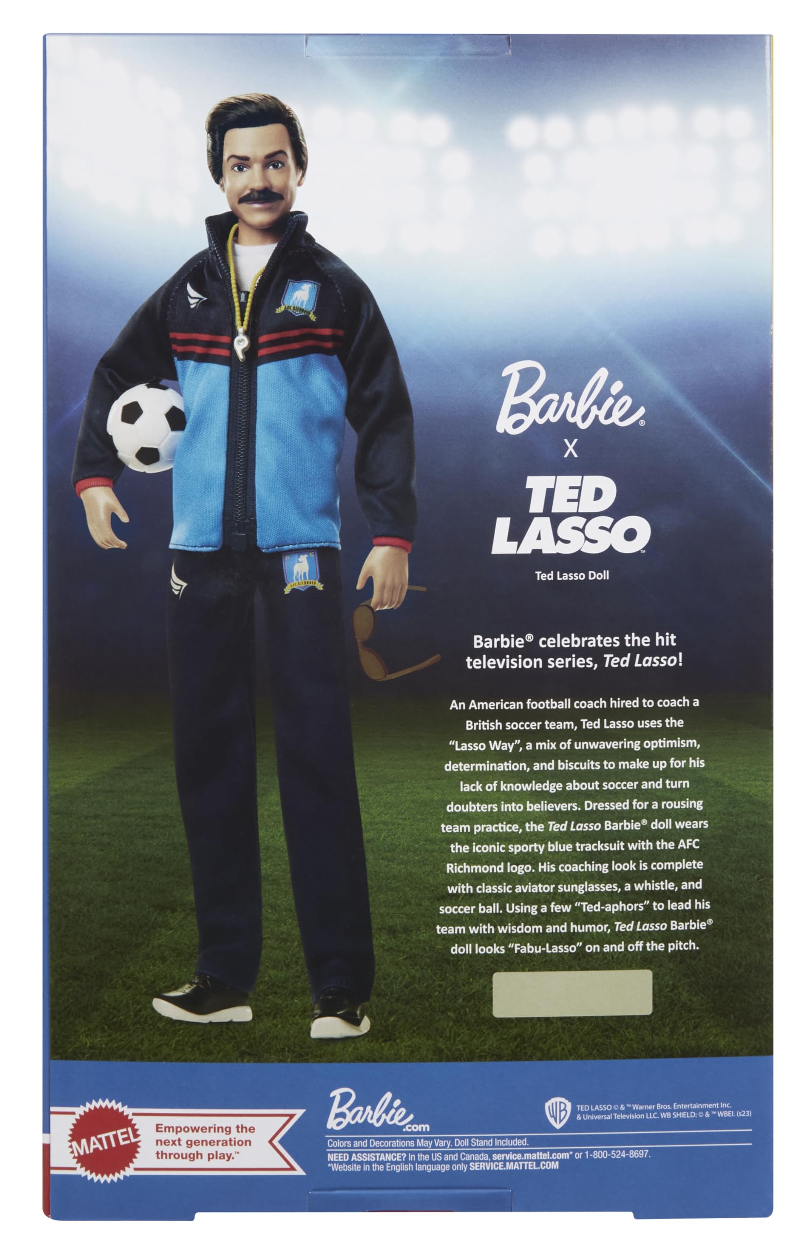 Barbie Ted Lasso Certificate of Authenticity supports provenance for fans