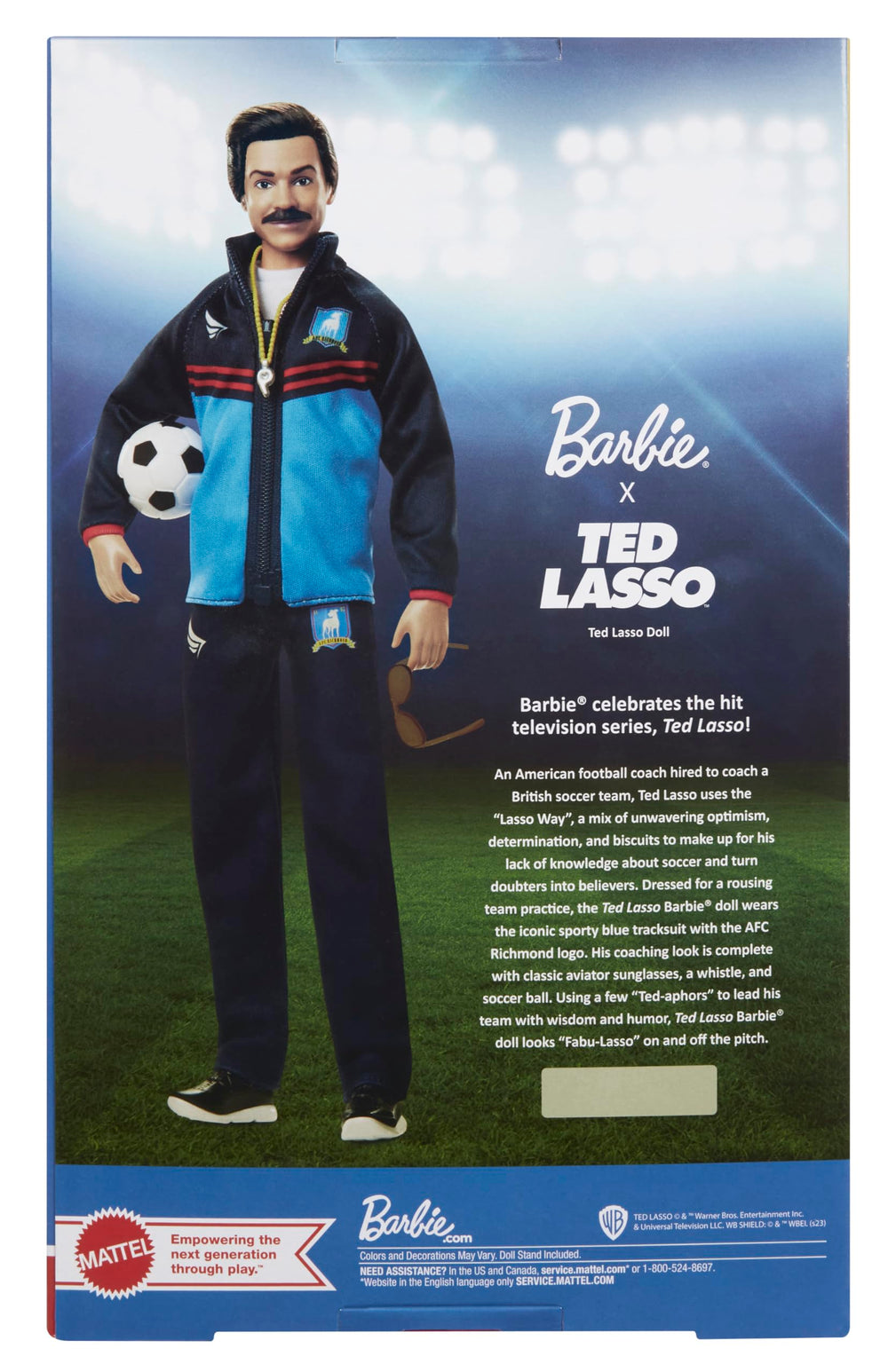 Barbie Ted Lasso Certificate of Authenticity supports provenance for fans