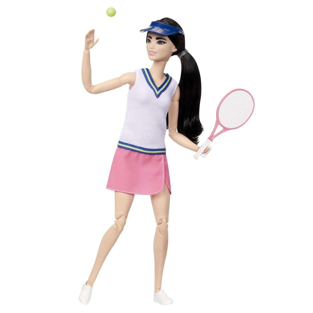 Barbie tennis outfit close-up showing ready-to-play look.