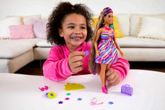 Barbie Totally Hair 8.5-inch hair enables long, versatile styling play.