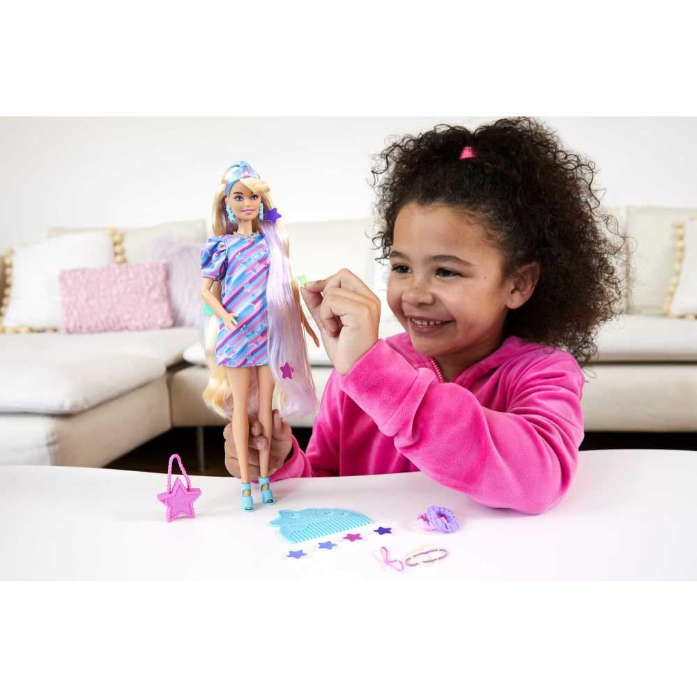 Barbie Totally Hair star-themed doll supports open-ended storytelling and role-play