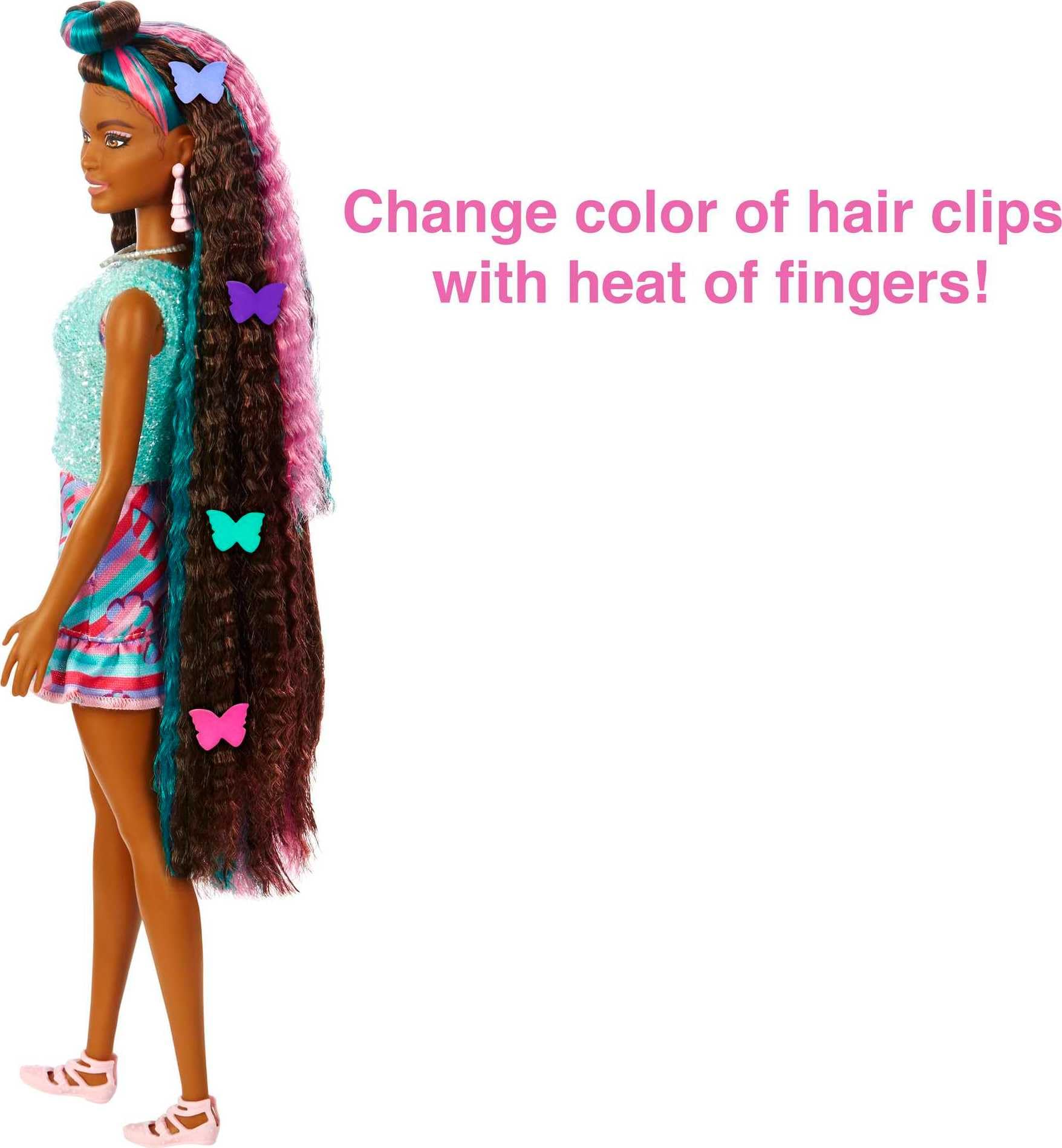 Barbie Totally Hair purse sunglasses necklace complete butterfly-inspired look