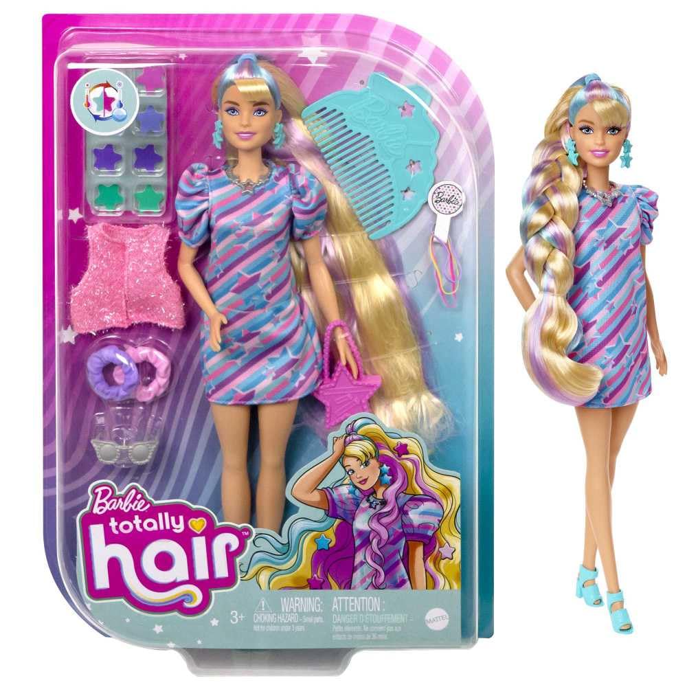 Barbie Totally Hair star-themed doll with long hair ideal for creative styling sessions