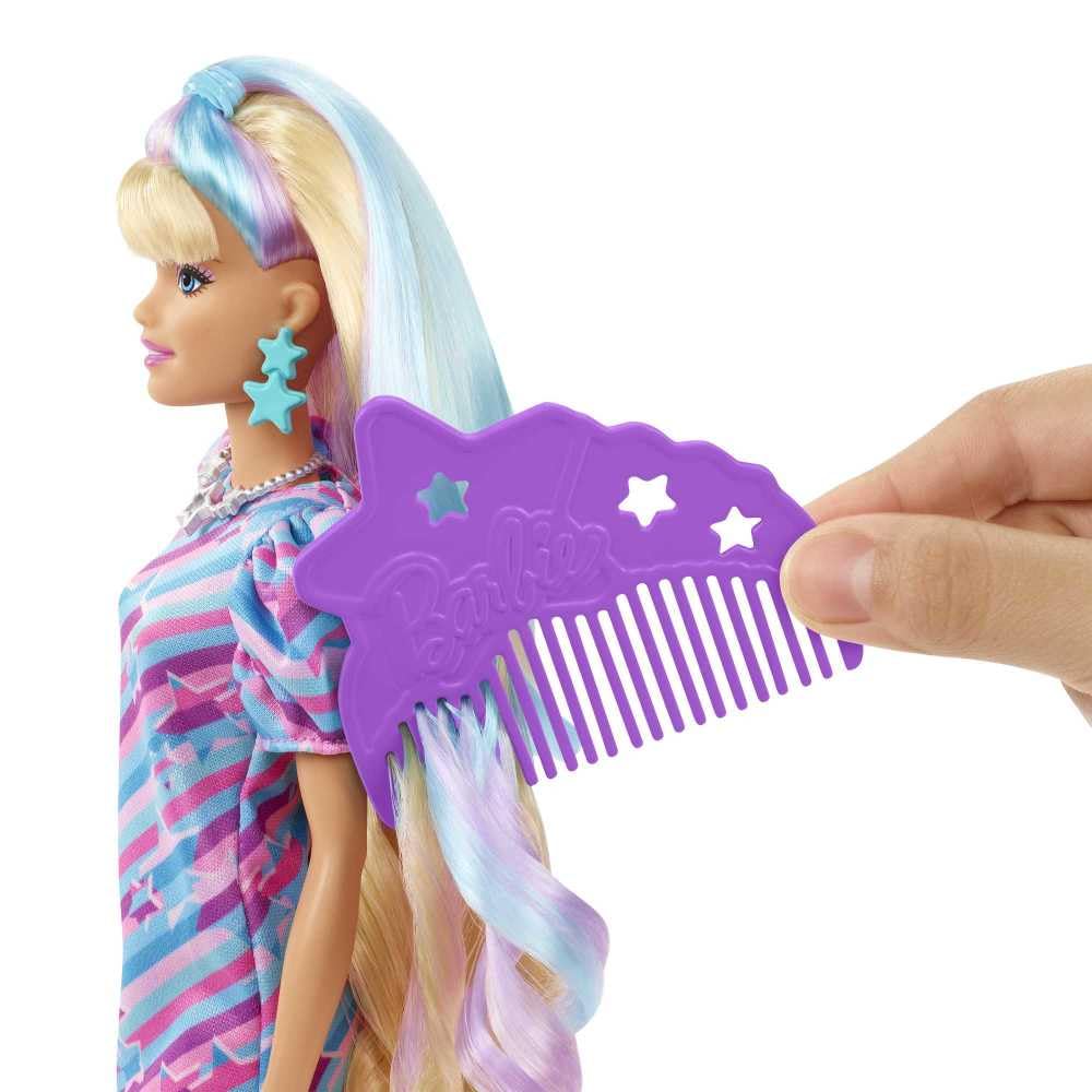 Barbie Totally Hair accessories like sunglasses and a purse add finishing touches