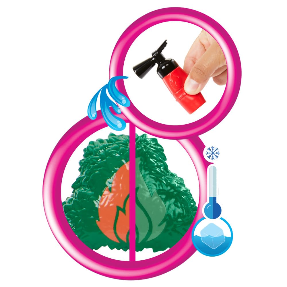 Barbie tree with peg-holes for kitten rescue role-play.