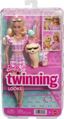 Barbie Twinning Looks pose-friendly set with bendable joints for life-like scenes