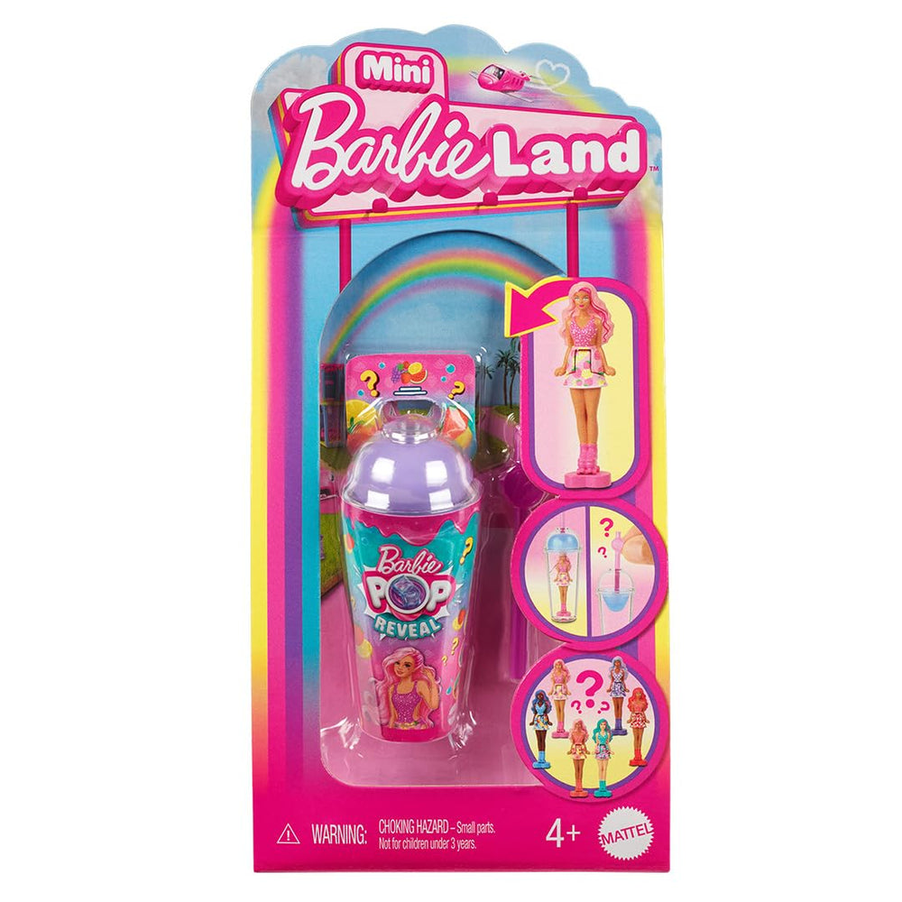 Barbie unboxing moment with a mystery doll encourages creative play sessions.