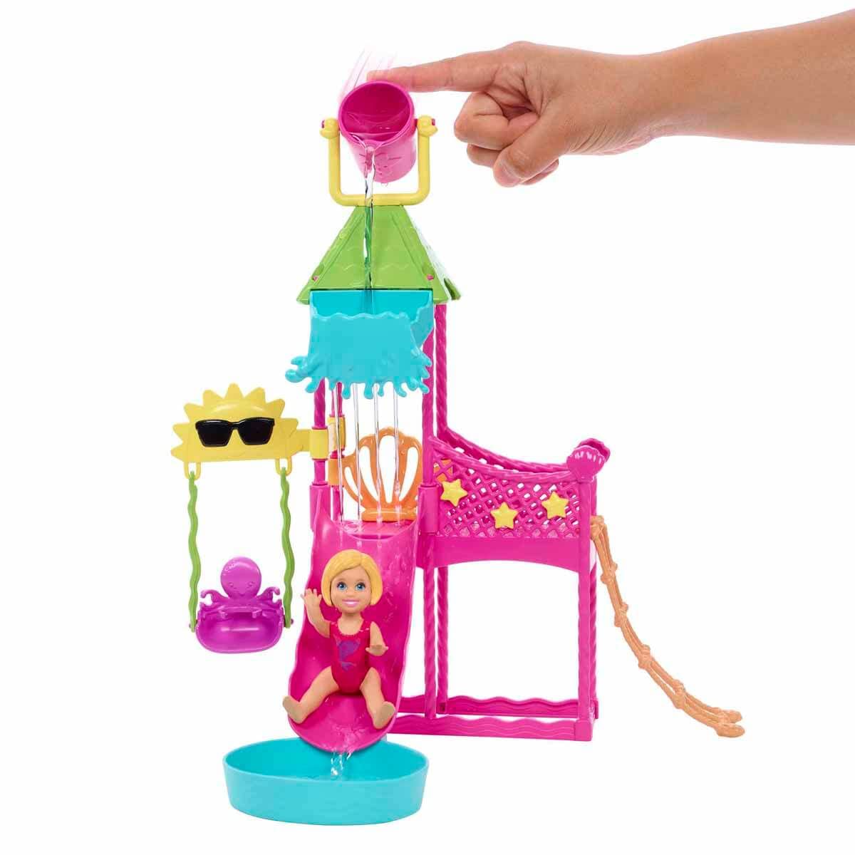 Barbie water park accessories set for varied storytelling scenes