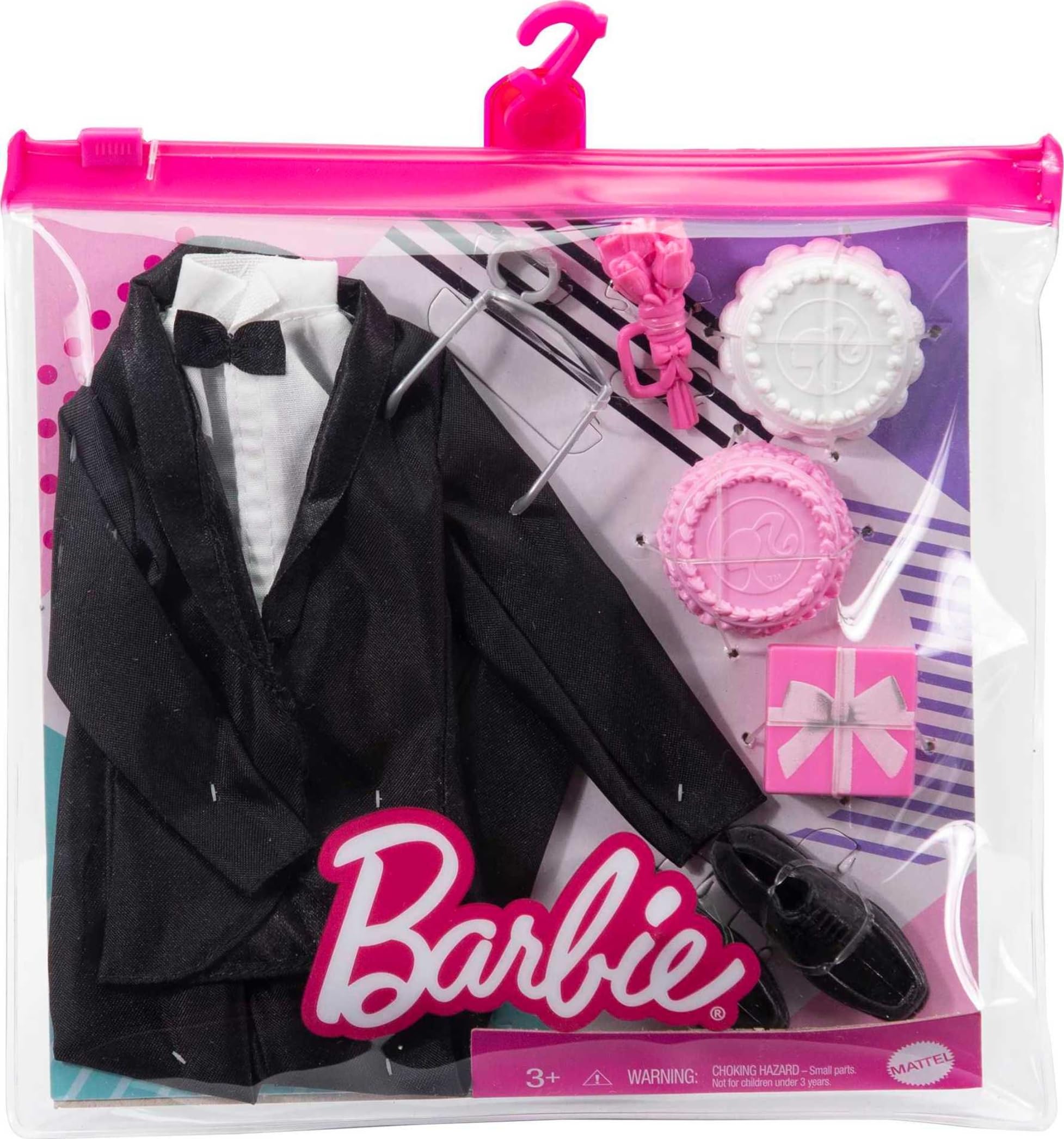 Barbie wedding cake with detachable tray for cake-cutting moments.