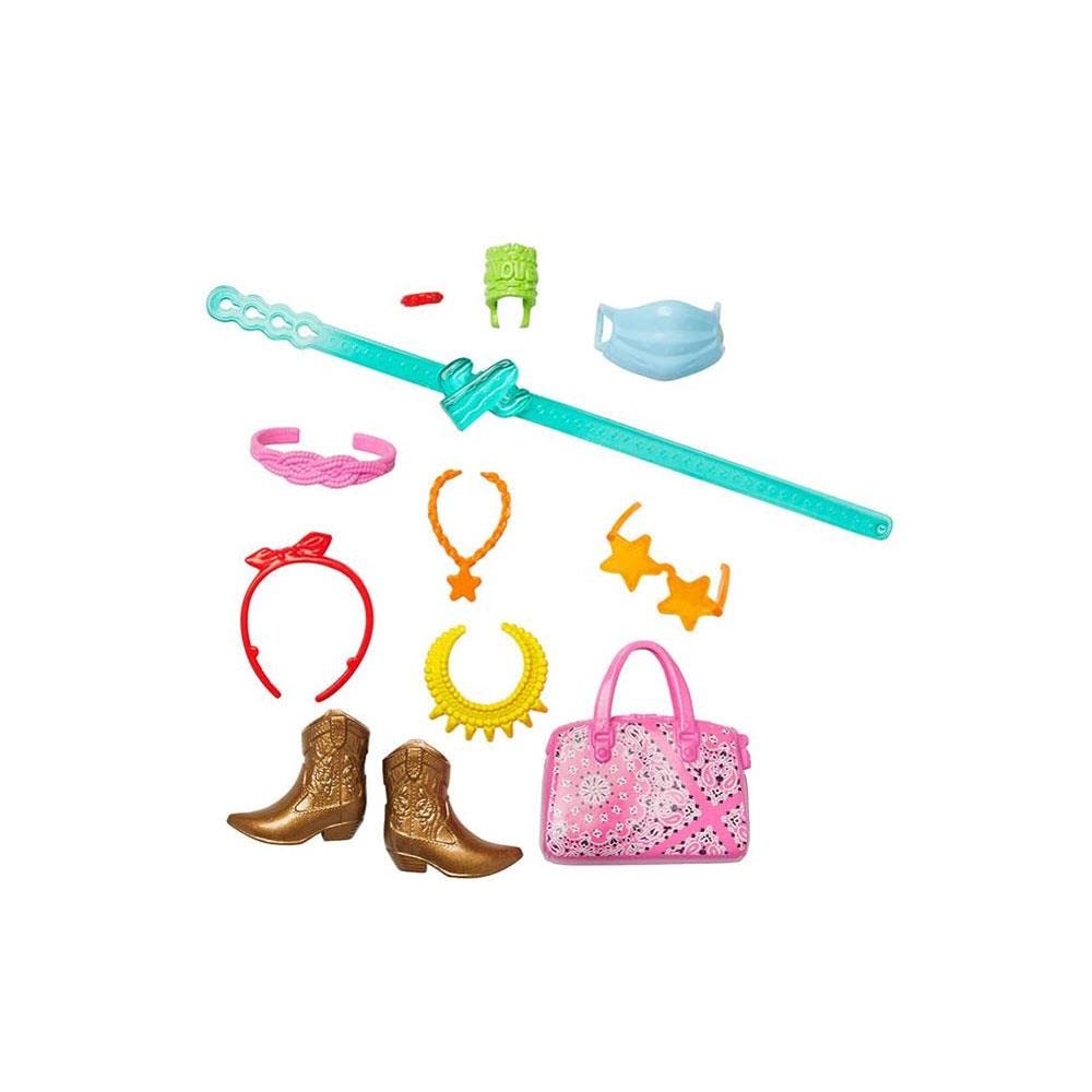 Barbie Western Pack bandana scarf adds flair to outfits and role-play.