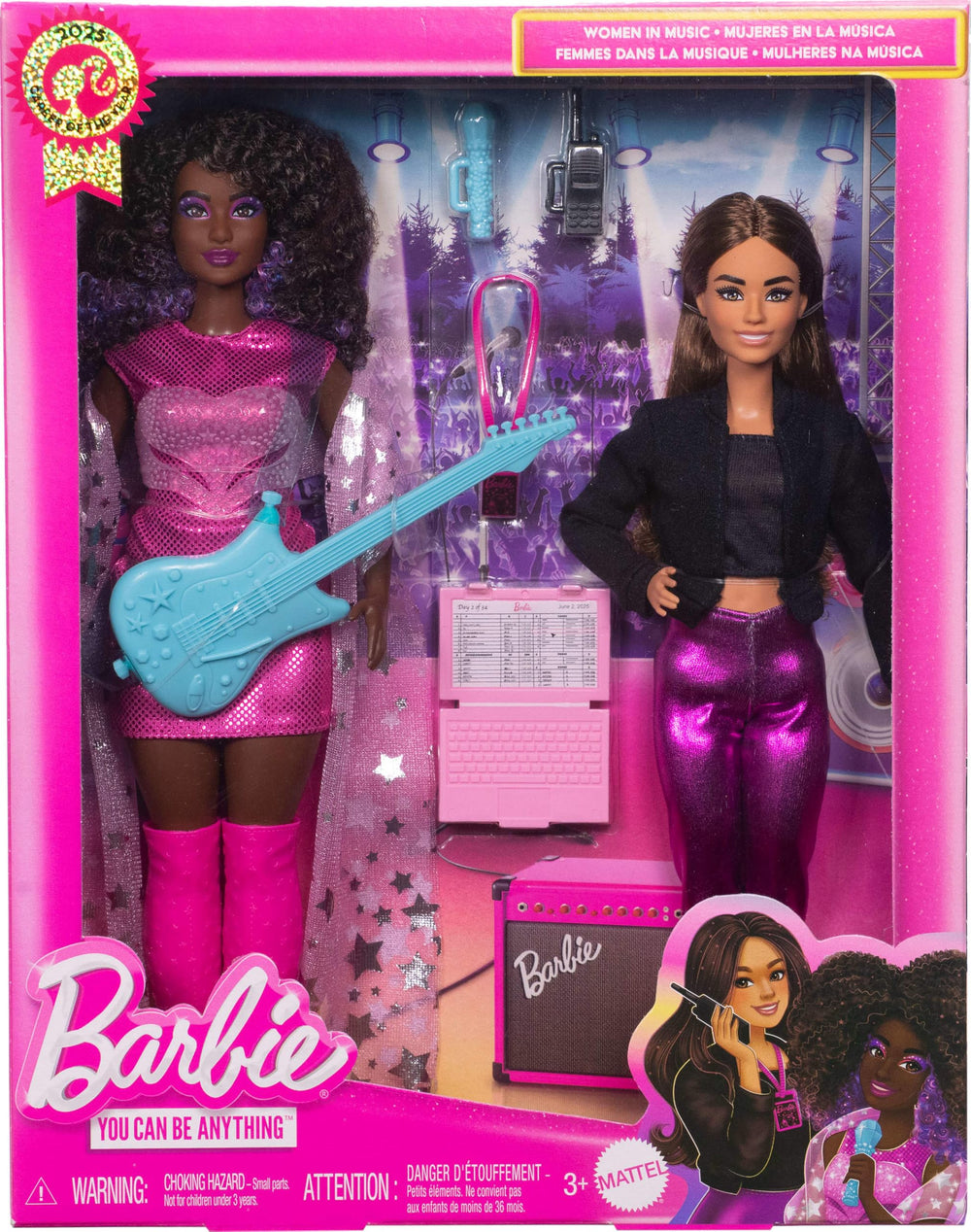 Barbie two-doll set with diverse looks and outfits