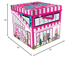 Barbie ZipBin 40 dolls not included reminder clarifies what's in the box.