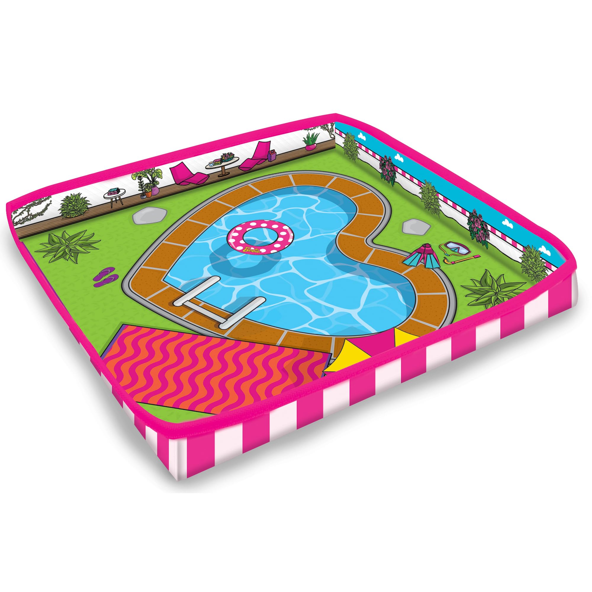 Barbie ZipBin 40 stores dolls and outfits to reduce clutter and mess.